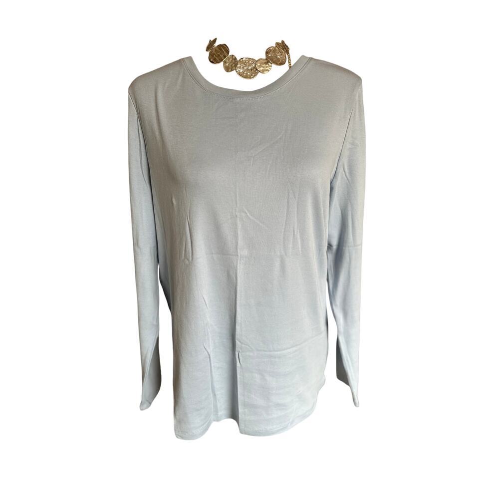 🇺🇸 BUNDLE ONLY - 5/$15 Faded Glory Blue Long Sleeve Shirt, Size XXL/20, NWOT